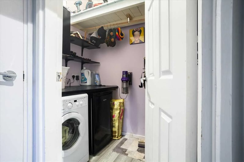 The lower level is boosted by a practical utility room 