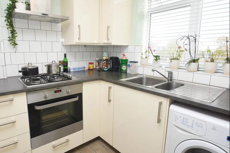 The kitchen has been fitted out with a modern stove-top/oven combination that allows for additional kitchen appliances to be added. An air fryer, perhaps?
