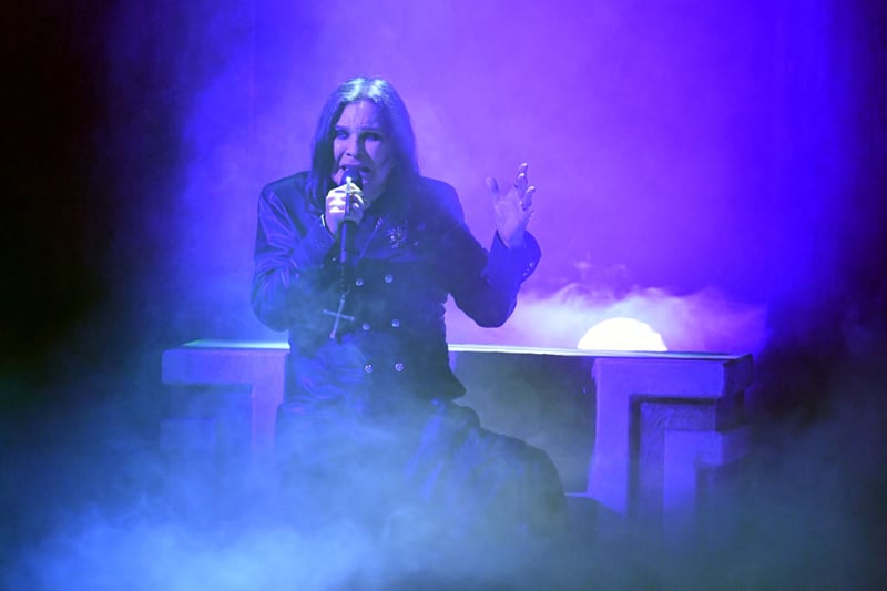 Ozzy Osbourne performs onstage during the 2019 American Music Awards at Microsoft Theater on November 24, 2019 in Los Angeles, California. (Photo by Kevin Winter/Getty Images for dcp)