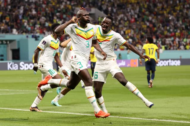 Kalidou Koulibaly celebrates after scoring Senegal’s winner (Getty Images)