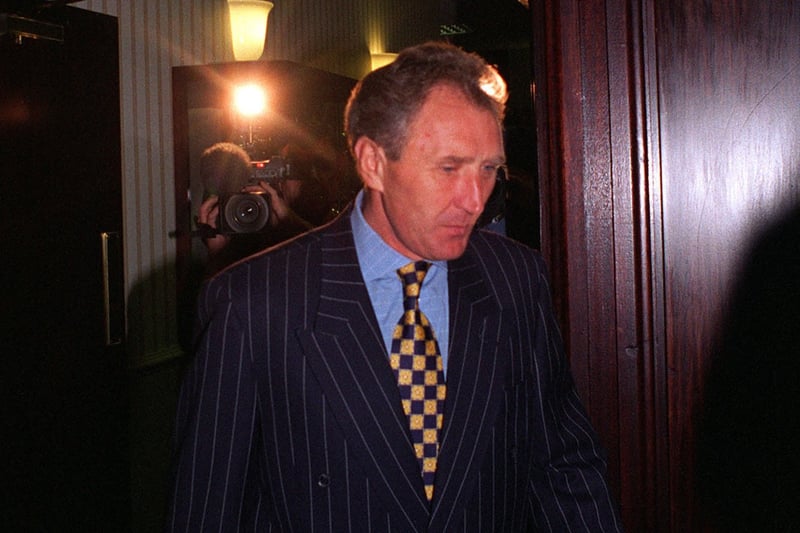 Howard Wilkinson photographed on the day he left Leeds United in September 1996. Sgt Wilko held the post of Whites boss for seven years and 11 months, leading United to promotion, a Division One title, and 179 wins in 412 games.