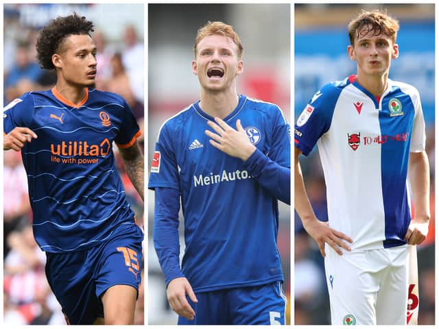 Left to Right: Liverpool players Rhys Williams, Sepp van den Berg and Tyler Morton are amongst the 17 players currently out on loan from the Premier League club 