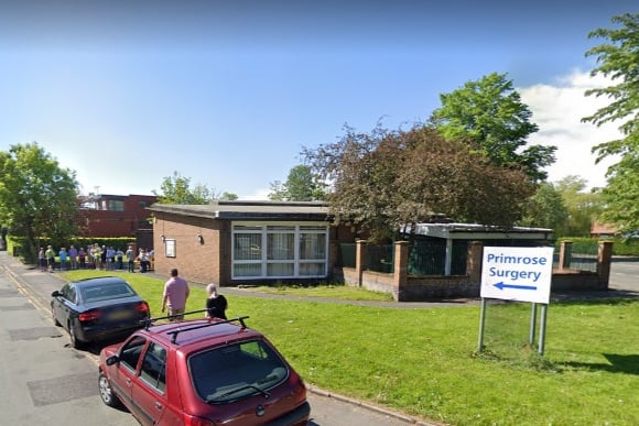 Of the 2,055 appointments booked at this Urmston practice in October, patients had to wait over 28 days to see a doctor in 4.4% of cases. Photo: Google Maps