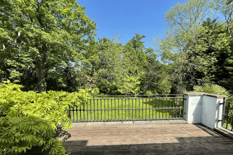 An image of the back of the property