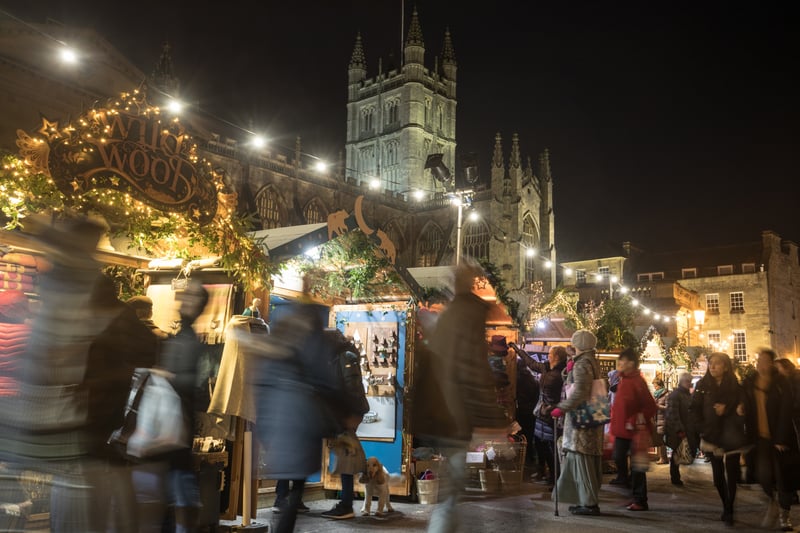 One of the biggest Christmas markets in the country, Bath's offering features more than 200 stalls.