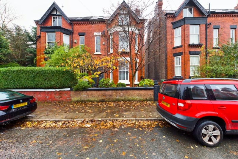 The property sits on a leafy street near Sefton Park