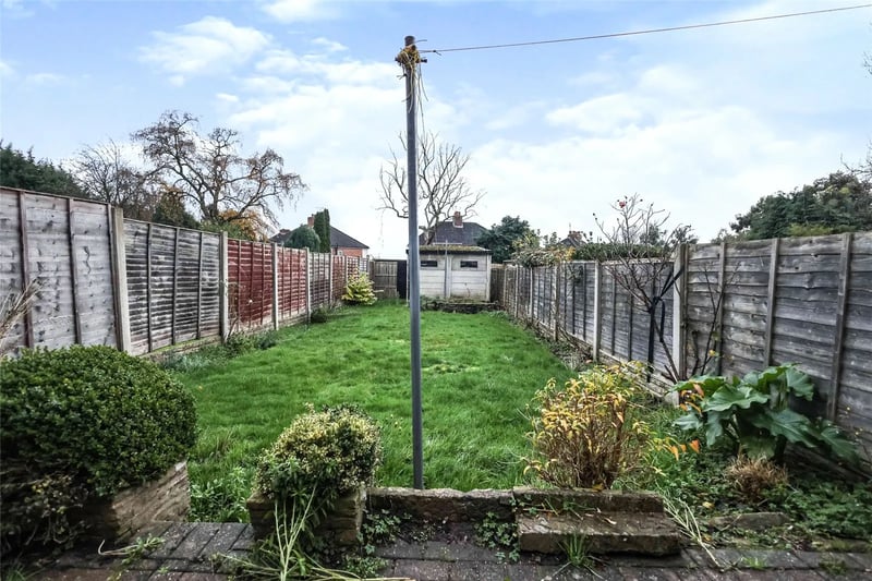The rear garden may require a lawnmower, but with a rear garage available and plenty of space, the yard has heaps of potential