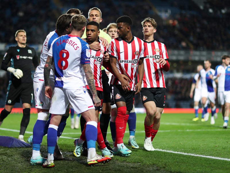 55 yellows, 0 second yellows, 1 straight red (60 points)