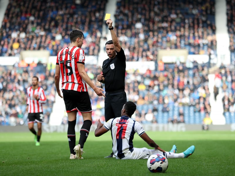 46 yellows, 0 second yellows, 1 straight red (51 points)