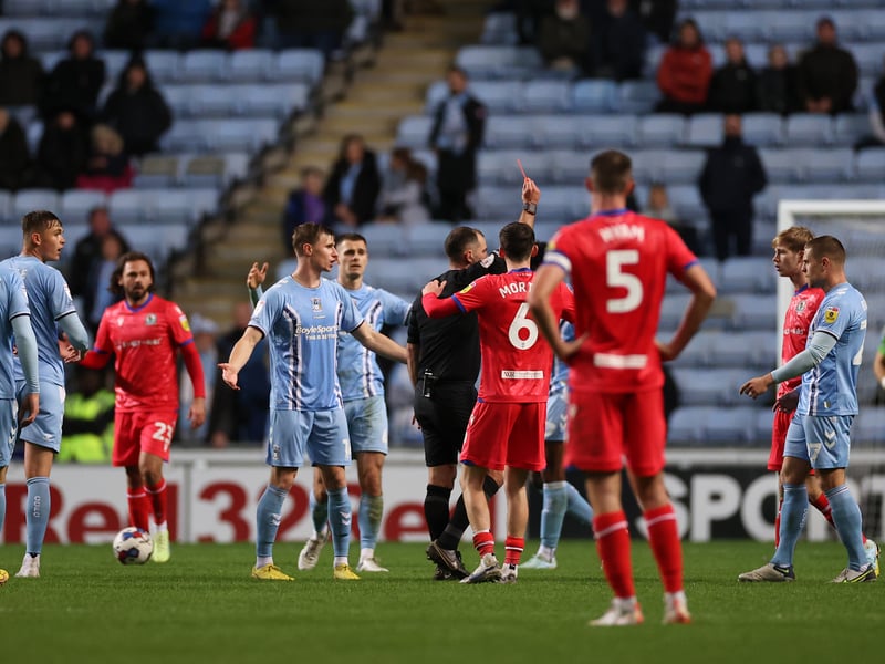 41 yellows, 0 second yellows, 1 straight red (46 points)