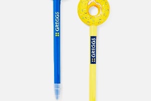 “Can’t stop daydreaming about your lunchtime Sugar Strand Doughnut? Get your hands on one of these Greggs Pens so you can regain some focus.”