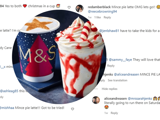 M&S have revealed a festive first: the Candy Cane Frappe