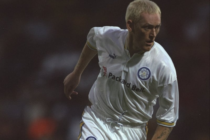David Hopkin, who signed for the Whites from Crystal Palace for £3.25m, in action during a pre-season friendly at Brentford in July 1997.