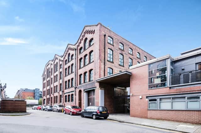 A two bedroom flat in Quebec Building in Castlefield is for sale.