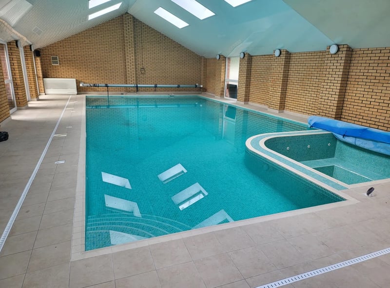 Indoor swimming pool.
