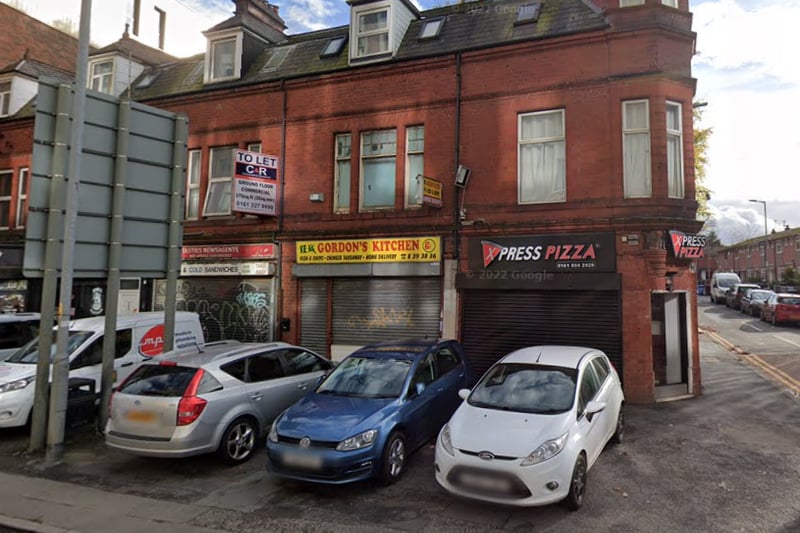  Gordon’s Kitchen,  is located at 293 Chester Road in Hulme. It has 4.5 and 135 reviews. One customer wrote: “Best black bean sauce I’ve ever had.” Credit: Google Maps