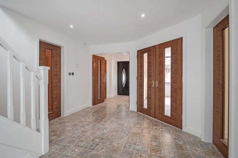 Double doors lead in to the property.