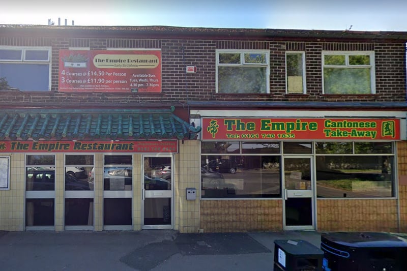 The Empire can be found at 7 Bowfell Road, Urmston. It has a 4.5 stars and  215 reviews on Google. One reviewer commented: “It’s a great family run restaurant they have put so much into it over the years fantastic food.” Credit: Google Maps