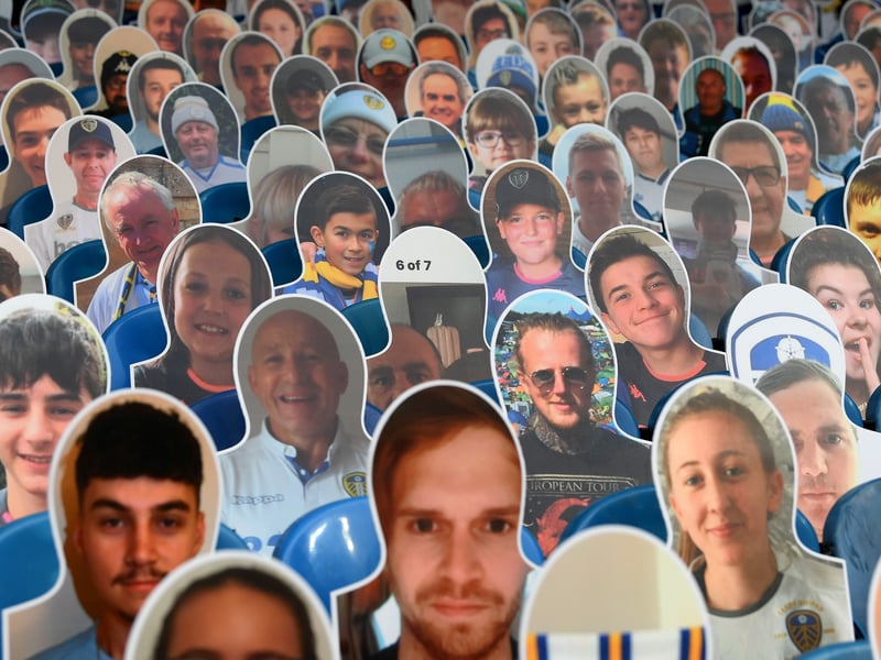 The Elland Road faithful watch from afar as the end of the 2019/2020 season is played out behind closed doors due to the coronavirus pandemic.