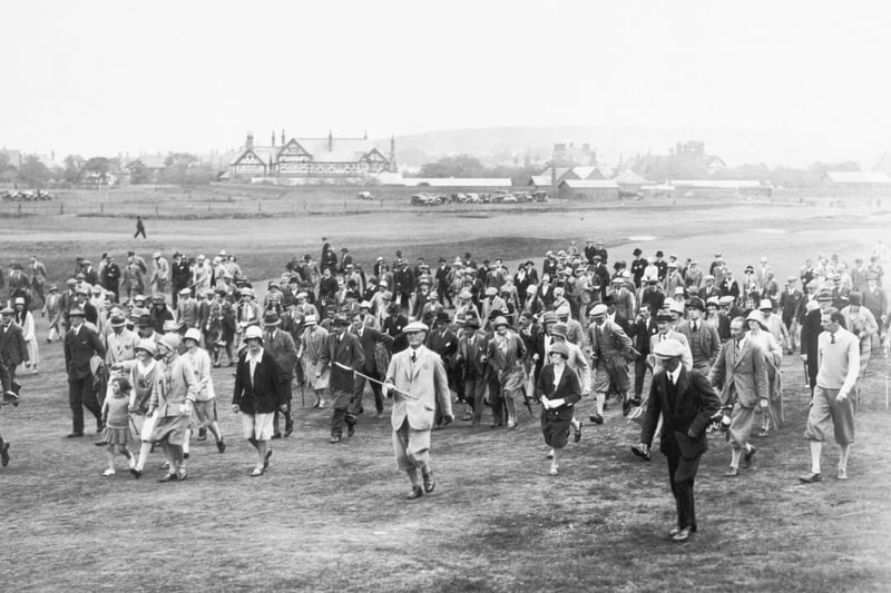 The Wethered-Pearson match at Hoylake during the Amateur Golf Championship, May 27, 1927. Image: Kirby/Topical Press Agency/Hulton Archive/Getty Images