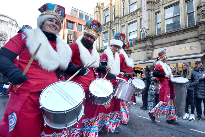 Drummers in the parade. Photo: David Hurst