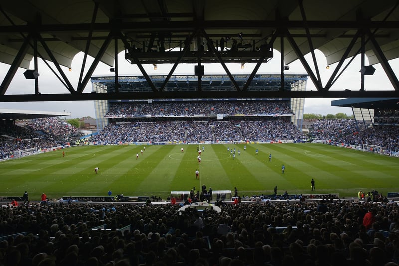 The final league game at Maine Road was played on May 11 2003, with City facing Southampton. Photo: Alex Livesey/Getty Images