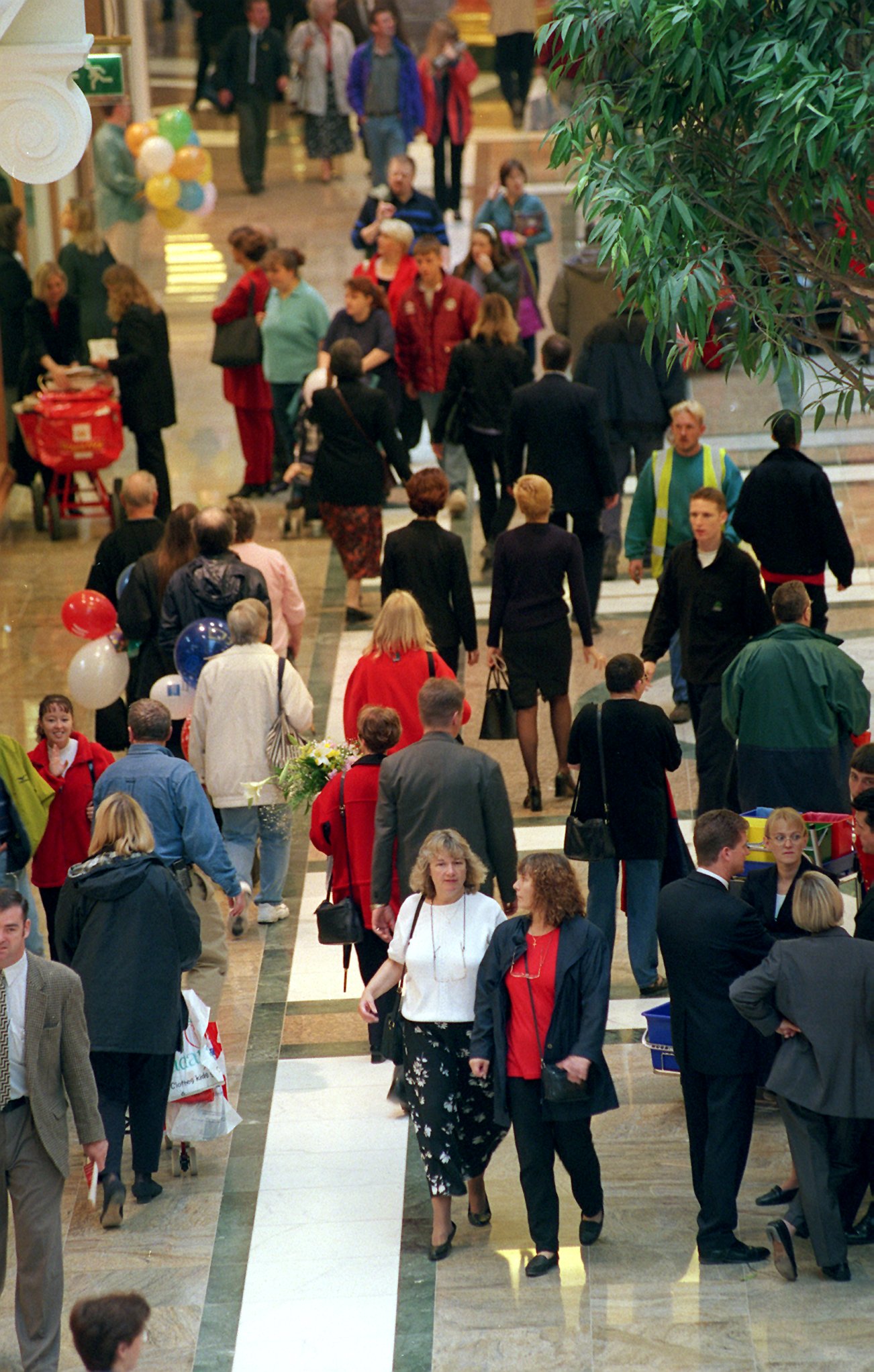 The Trafford Centre in Manchester was looking busy from the early morning of its opening day.