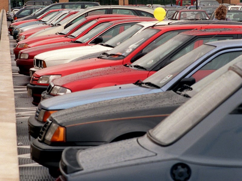 Some things never change - the car park was chocca from day one