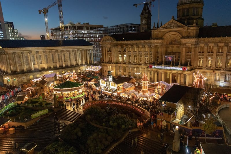 Birmingham’s Christmas market is the largest authentic German Christmas market in the UK. Every year, it offers a range of traditional good and gifts and a selection of tempting food and drink. From pretzels to weissbeer (wheat beer), you can find everything here. (Photo - Birmingham City Council)
