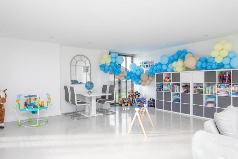 There’s plenty of space for entertaining children in the play room.