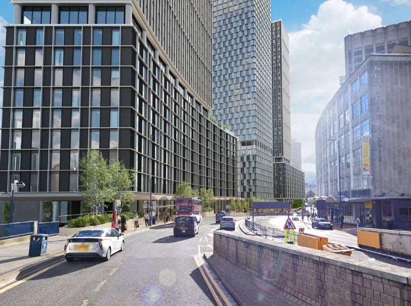 The new proposed development for the iconic Ringway Centre will see three huge buildings introduced to the site, ranging from 44 storeys up to 56 storeys. If the plans are accepted a total of 1,750 apartments will be provided as well as food and drinks outlets, a spa, a cinema, a gym and a nightclub.  It would involve the demolition of the existing curved block, which was designed by James Roberts, the man behind Birmingham’s famous Rotunda – which has left many in Birmingham calling for the building to be retained.  The plans will now go before a Birmingham City Council planning committee in 2023.