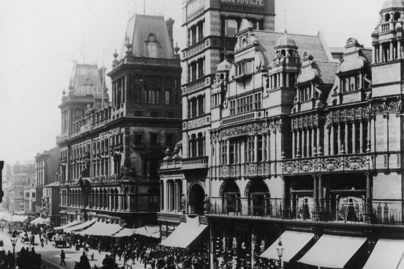 Founded in 1878, Bon Marché was modelled on its famous namesake in Paris and featured French fashions, perfumes and accessories. Pictures here in 1895, it was acquired by John Lewis in 1961. (Photo by Hulton Archive/Getty Images)