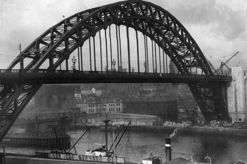 This image shows the Tyne Bridge in 1928, the year it was officially opened by King George V.