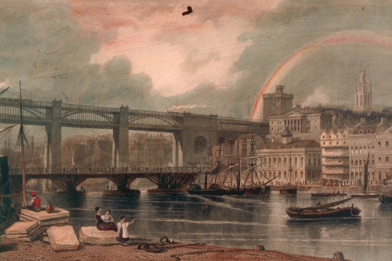 Dating back to 1835, this image shows Newcastle without the Tyne Bridge. It wouldn’t be until 1925 that construction would start, and it would end in 1928.
