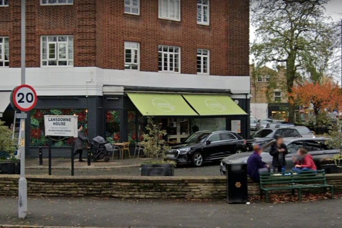 Corner and Bloom in Didsbury (the business with the green awning) is a family-run cafe serving breakfast, brunch and lunch options. It got a five-star rating in November. Photo: Google Maps
