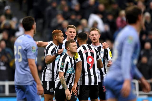 Newcastle United player ratings from the 1-0 win over Bournemouth in the Carabao Cup. (Photo by Stu Forster/Getty Images)