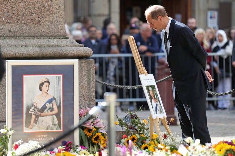 The Earl and Countess of Wessex visited Manchester Cathedral and St Anne’s Square in September to thank the public for their support following the death of the Queen.  Credit: Cameron Smith/Getty Images