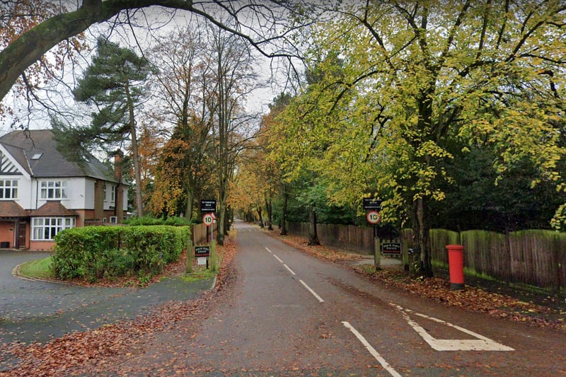 Homes on Sutton Coldfield’s Luttrell Road has the average price of £1,854,000, according to Halifax. The homes here are part of the Four Oaks Estate - an affluential neighbourhood. It’s part of an estate that was sold to Simon Luttrell, 1st Earl of Carhampton in the 1700s. (Photo - Google Streetview)
  