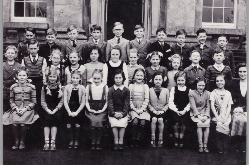 A class photograph taken at Kingsweston House School in the early 1950s when the original site was still in use as a school. Peter Evans presented this photograph to a Bristol City Council Know Your Place event in 2012.