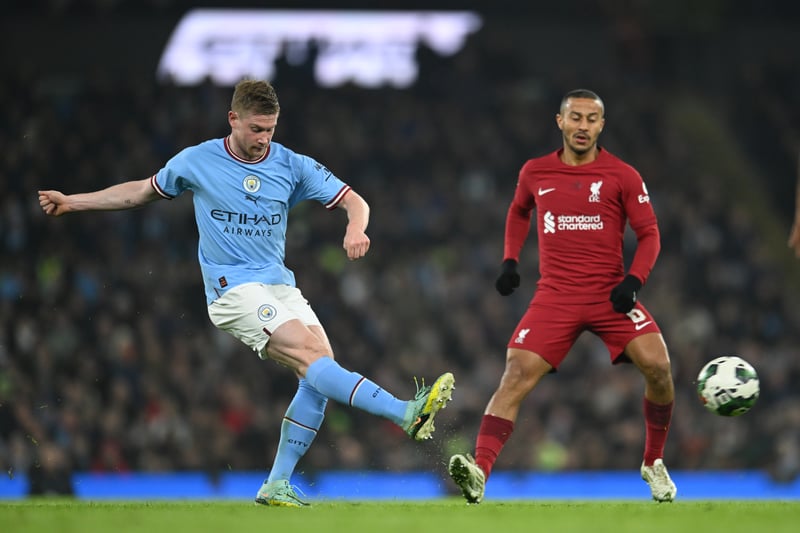 Another excellent showing from the midfielder. He habitually drove forward in possession and looked for the killer pass. Twice he found it, with crosses for Haaland and Ake’s goals, while De Bruyne was a ceaseless ball of energy out of possession.