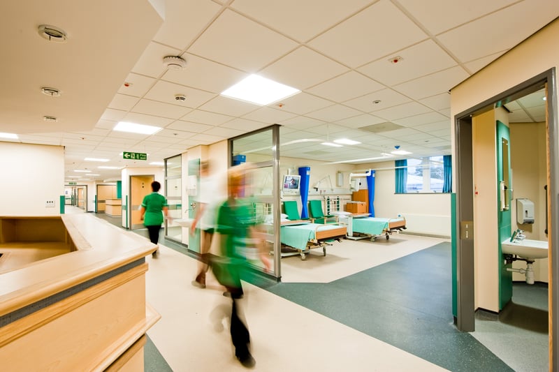Walsall Healthcare NHS Trust in the Midlands was at 98.4% occupancy. There were nine beds available.