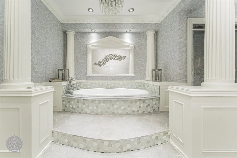 A luxurious bathtub.