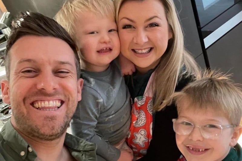 Comedians, and podcasters Chris and Rosie Ramsey shared an adorable family photo, with their two children Rafe and Robin.

