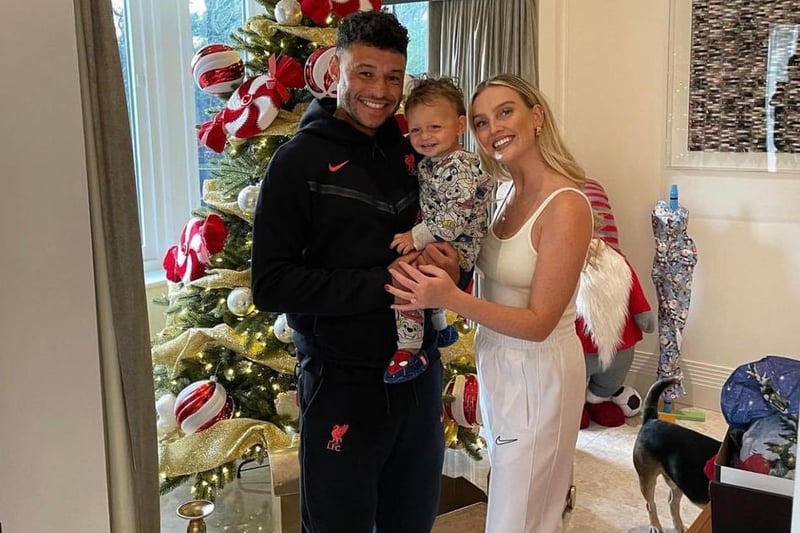 Perrie Edwards of Little Mix celebrated with her footballer fiance Alex Oxlade-Chamberlain and their 1-year-old son, Axel. 