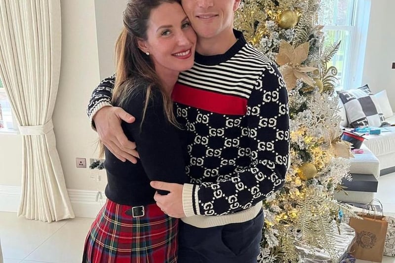 Newcastle United player Kieran Trippier and his wife Charlotte shared this loved up snap from Christmas Day.