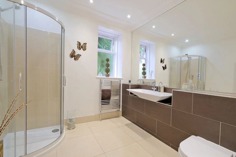 The property is boosted by two shower rooms on the ground floor and the first floor inside the property 
