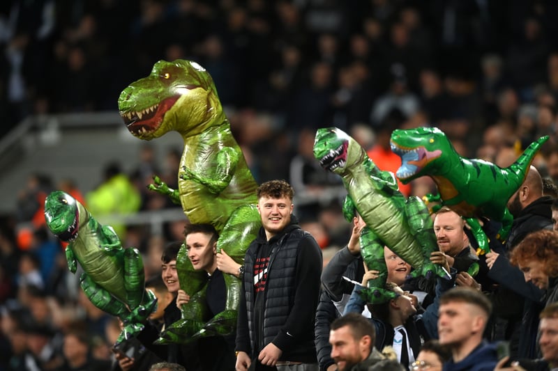 The dinosaurs are out for a match under the lights against Everton in October. Newcastle win 1-0.