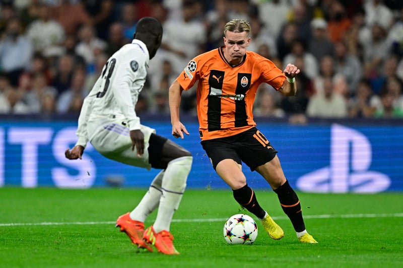 The Ukrainian winger has been the most consistently linked player with the Gunners over the summer and now January but Shakhtar Donestsk are said to be holding firm on their €100m (£85m) valuation 