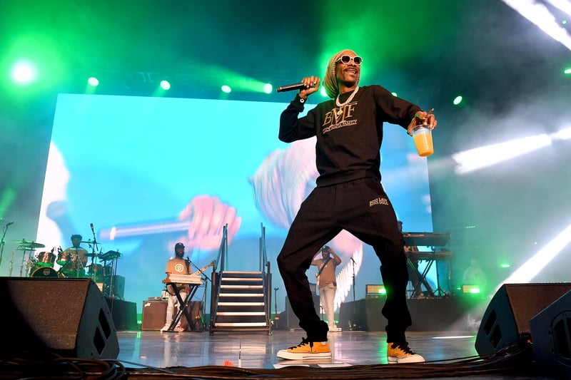 Hip-hop legend Snoop Dogg returns to Manchester on Wednesday 15 March. Tickets start at £67.10.  (Photo by Paras Griffin/Getty Images for STARZ)