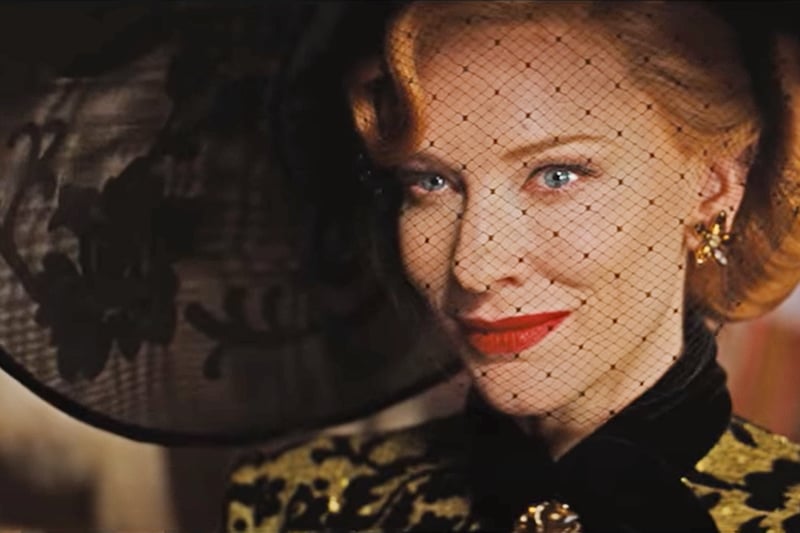 Cate Blanchett plays evil stepmother Lady Tremaine in Cinderella (2015). She was known for her villainous smile and dazzling red lipstick in this role.